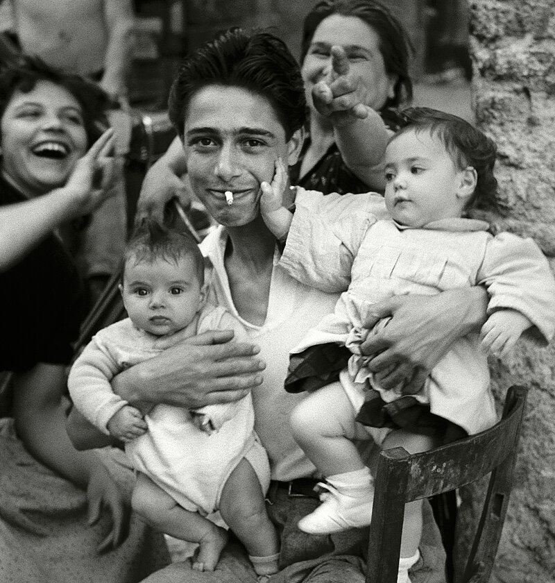 Herbert List, The Proud Father - La Corna, Rome Trastevere, Italy, 1953 Herbert List, The Proud Father - La Corna, Rome Trastevere, Italy, 1953