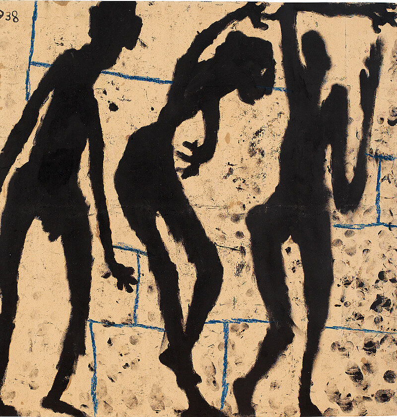 Louis Soutter, Tanagras, 1938, Ink and wax crayon on paper (fingerpainting)