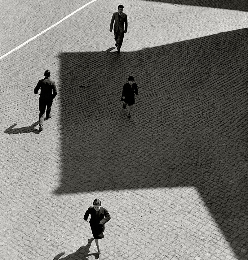 Detailansicht, Herbert List. View from the Window: Shadows of Houses, Rome Trastevere, Italy, 1953 Detailansicht, Herbert List. View from the Window: Shadows of Houses, Rome Trastevere, Italy, 1953