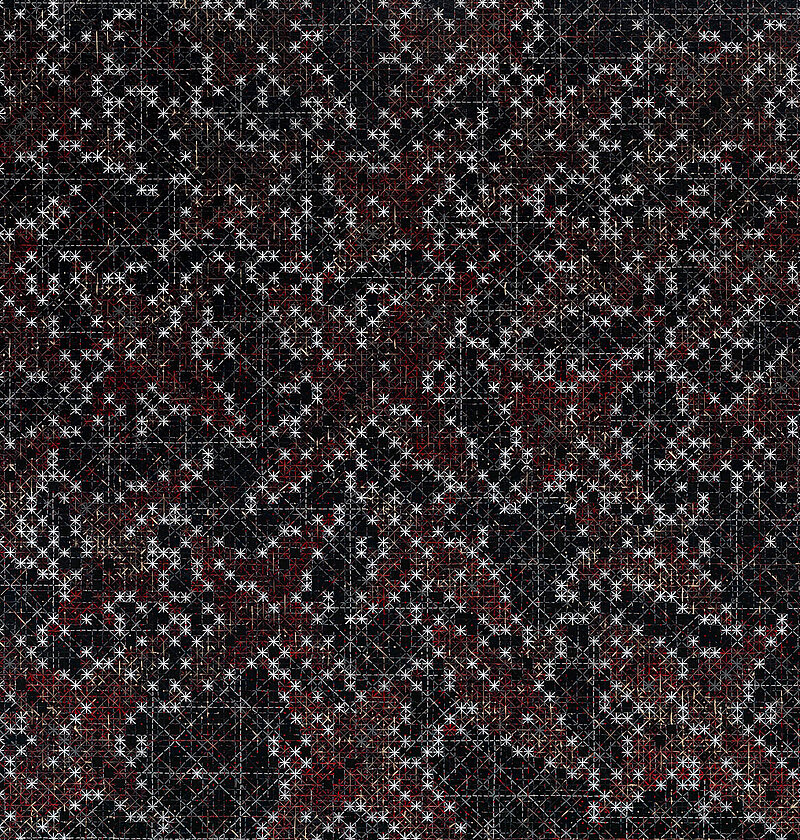 Ding Yi, Appearance of Crosses 2019-18, 2019, Mischtechnik auf Holz Ding Yi, Appearance of Crosses 2019-18, 2019, Mischtechnik auf Holz