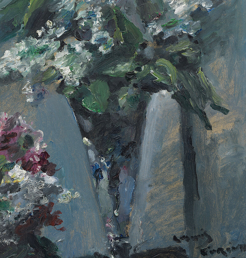 Lovis Corinth, Flieder im Kelchglas, 1923, Öl auf Karton, 73 x 48,2 cm Lovis Corinth, Flieder im Kelchglas, 1923, Öl auf Karton, 73 x 48,2 cm