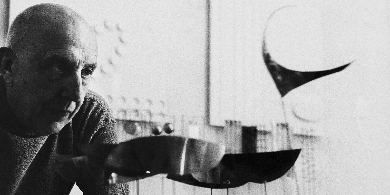 Porträt des Künstlers Fausto Melotti. Foto: Ugo Mulas (Ausschnitt) Porträt des Künstlers Fausto Melotti. Foto: Ugo Mulas (Ausschnitt)